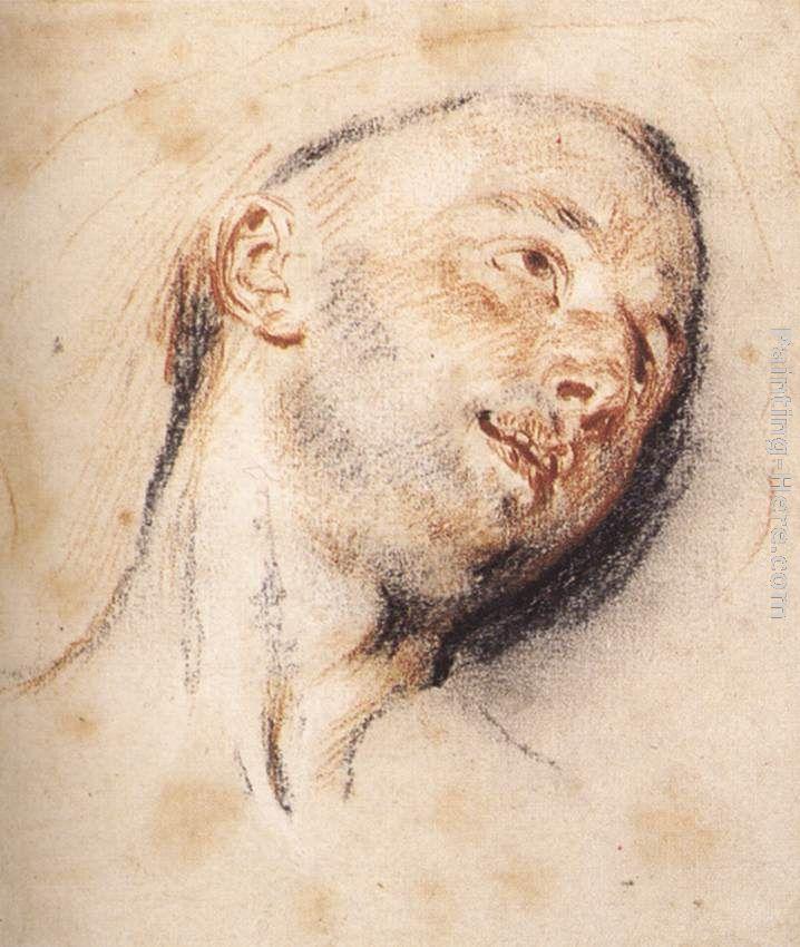 Jean-Antoine Watteau Head of a Man